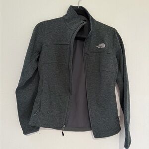 Gray full zip shell | north face